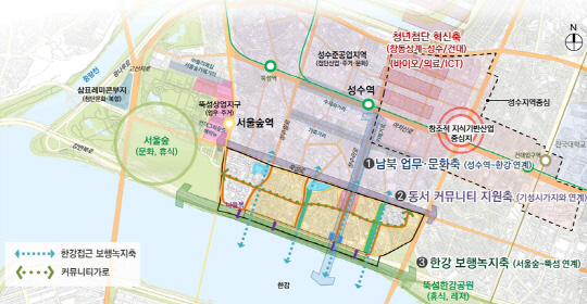 서울 성동구 '성수전략정비구역' 조감도. [서울시 제공]